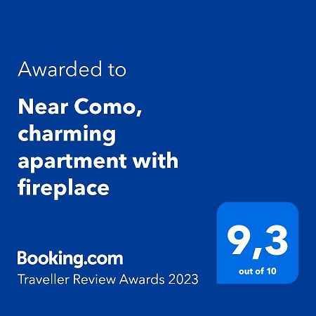 Near Como, Charming Apartment With Fireplace グランダーテ エクステリア 写真